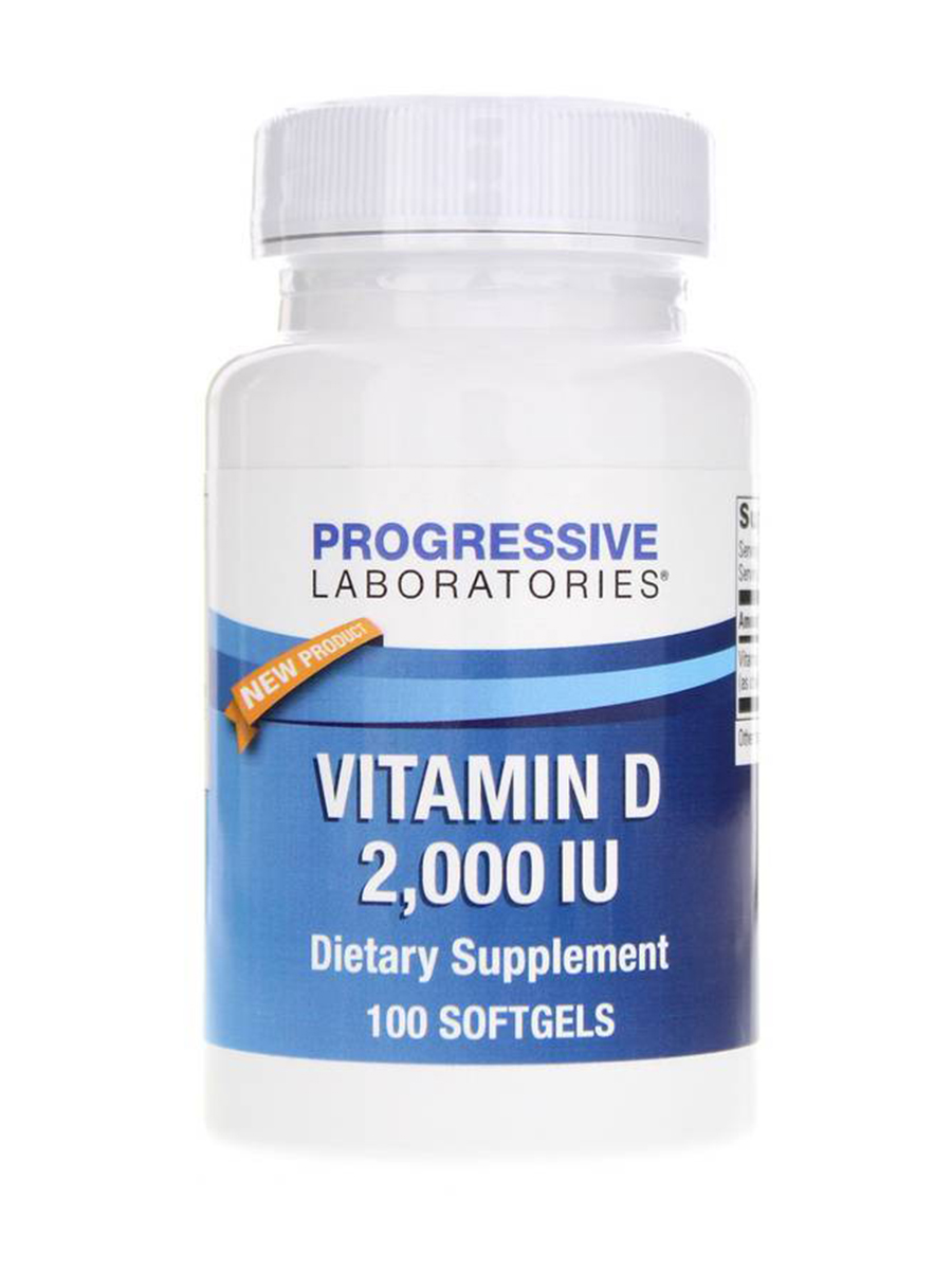 Progressive Labs - Vitamin D 2,000 IU - 100 Softgels