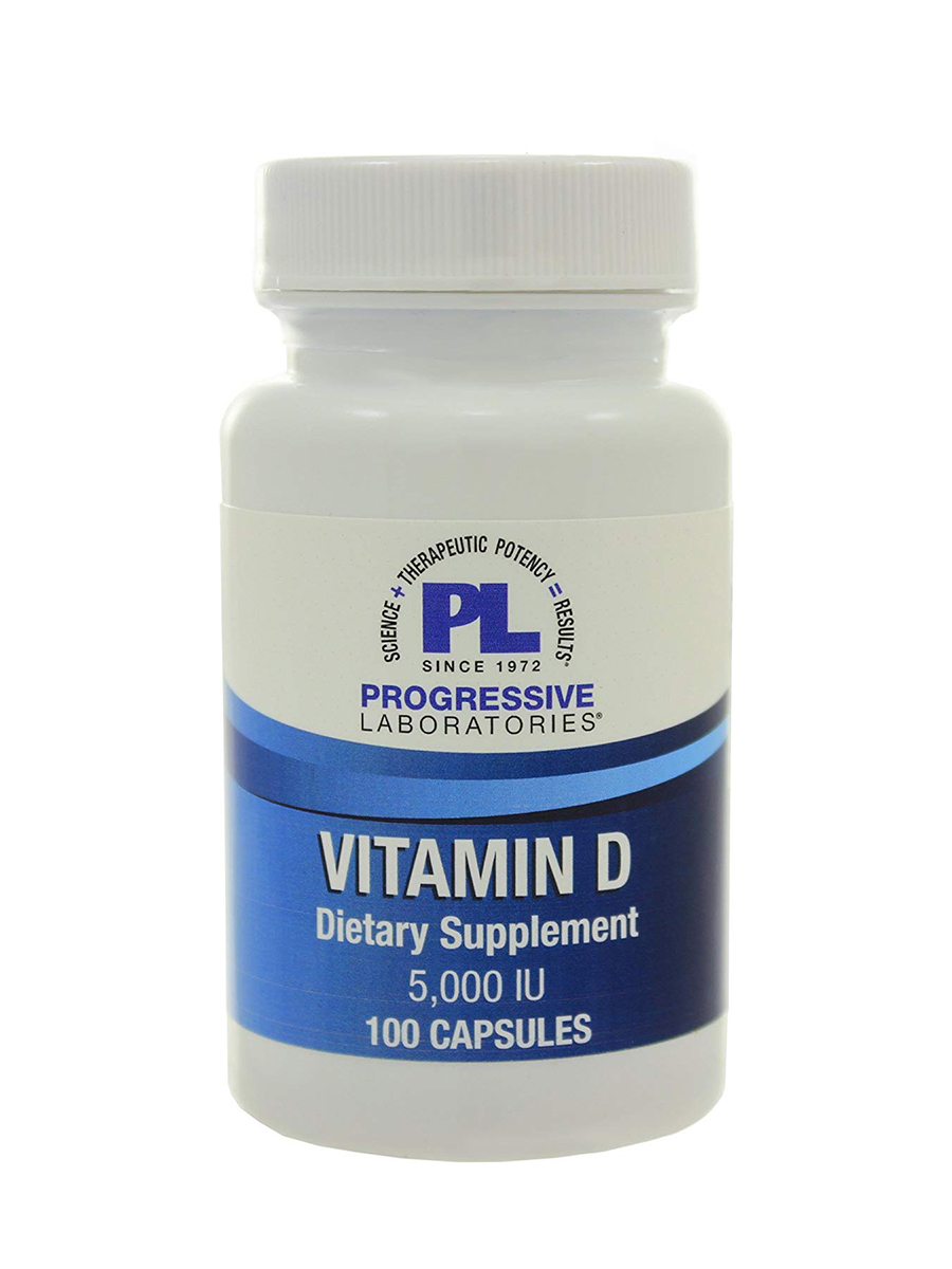 Progressive Labs - Vitamin D 5,000 IU - 100 Softgels