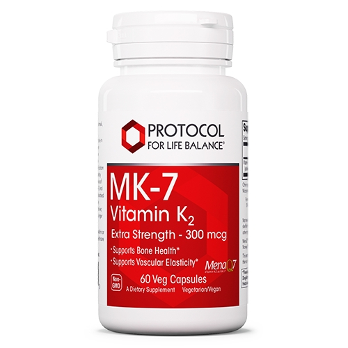 Protocol for Life Balance - MK-7 Vitamin K2 300 mcg - 60 Veg Capsules