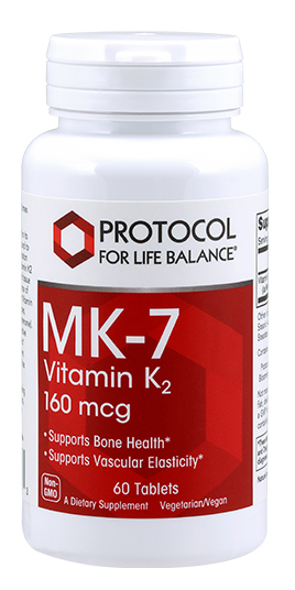 Protocol for Life Balance - MK-7 Vitamin K2 160 mcg - 60 Tablets