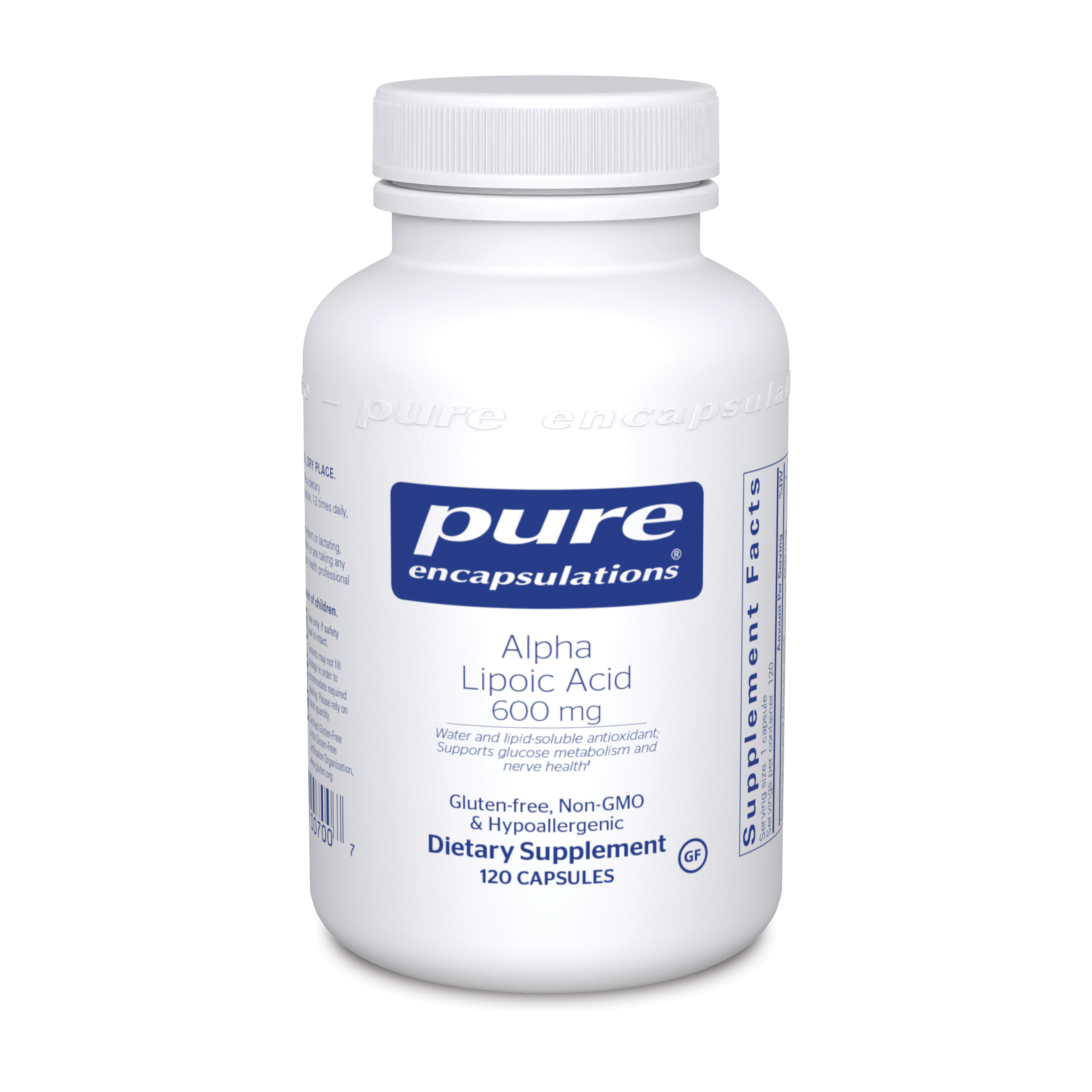 Pure Encapsulations - Alpha Lipoic Acid 600 mg - 120 Capsules