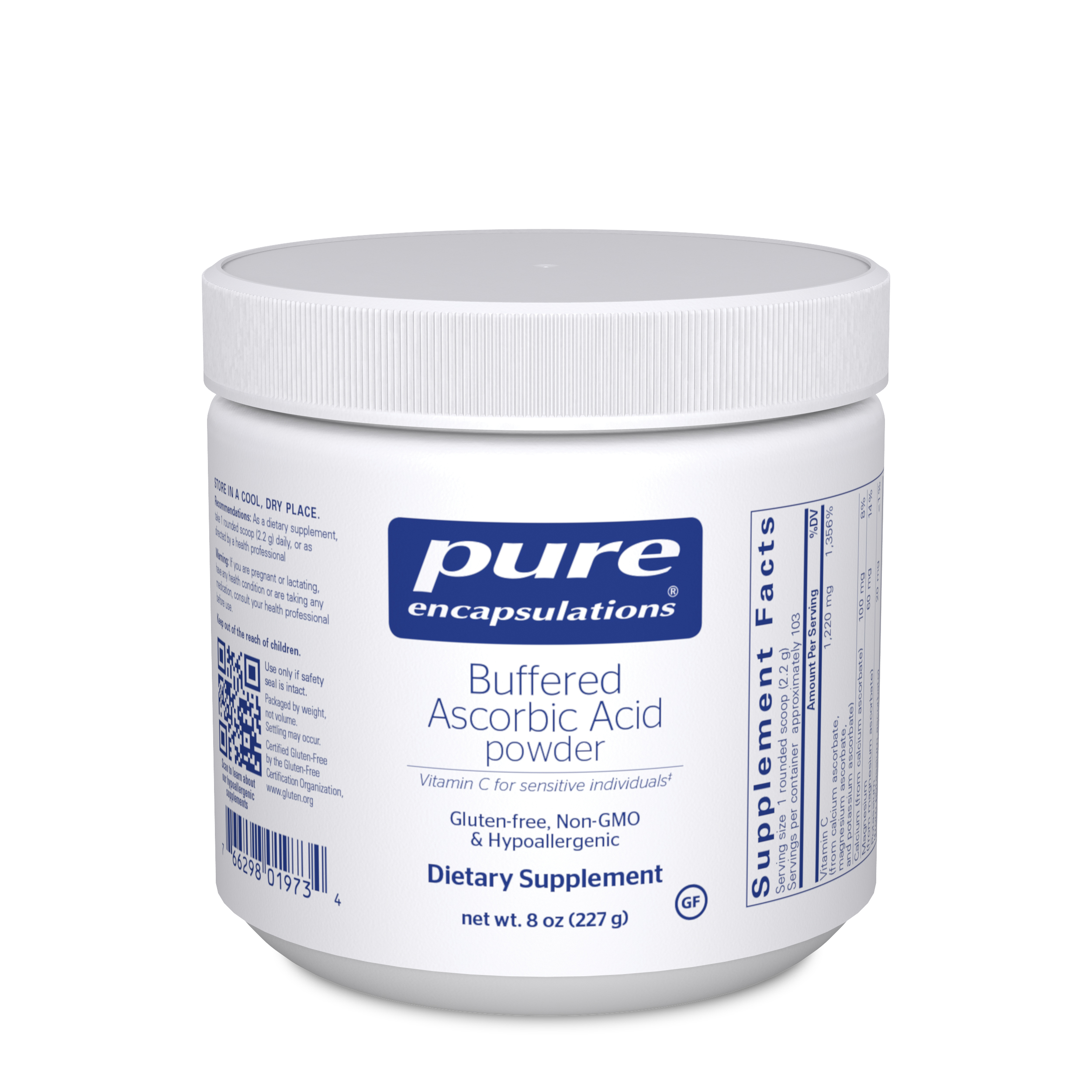 Pure Encapsulations - Buffered Ascorbic Acid Powder - 8 oz (227 Grams)