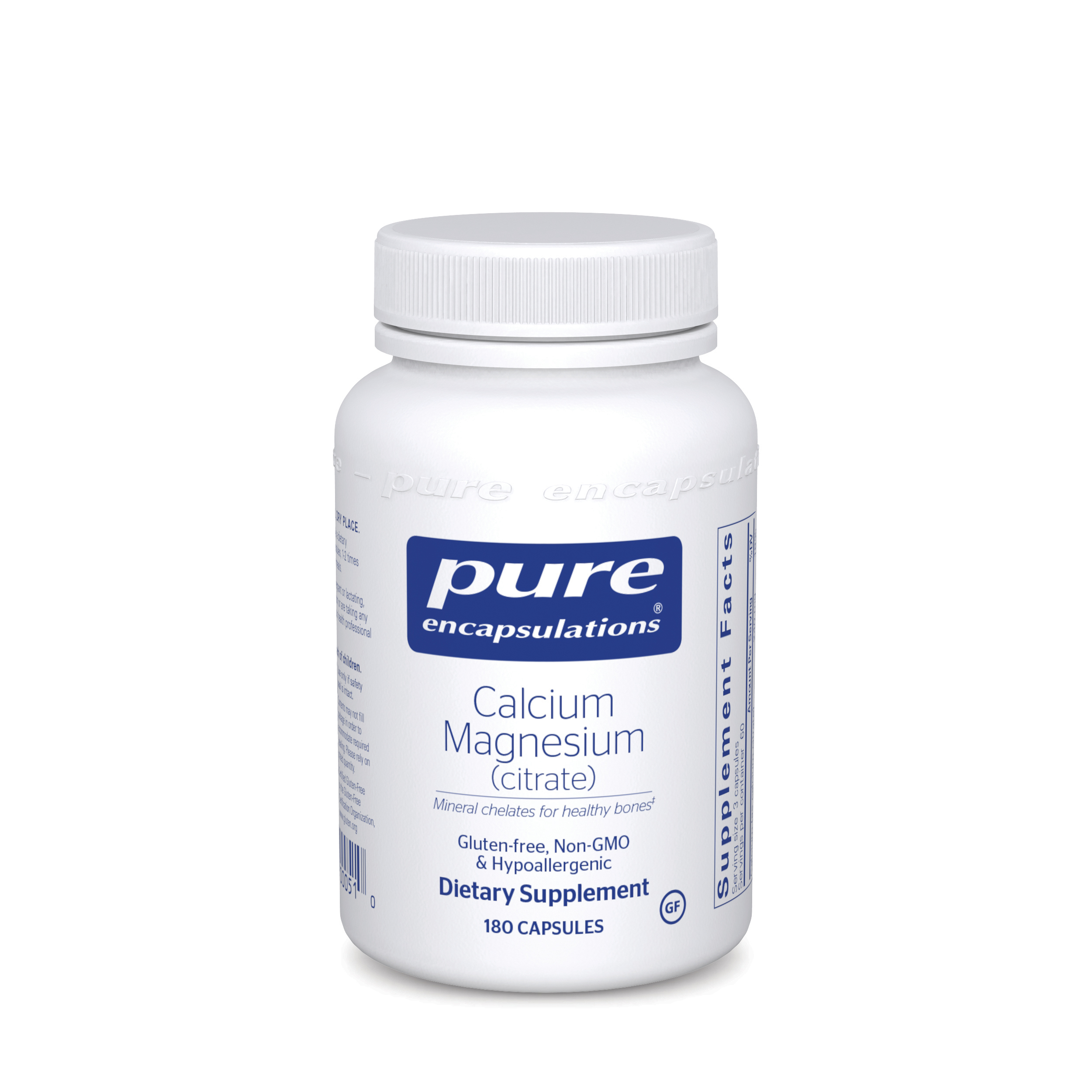 Pure Encapsulations - Calcium Magnesium (Citrate) - 180 Capsules