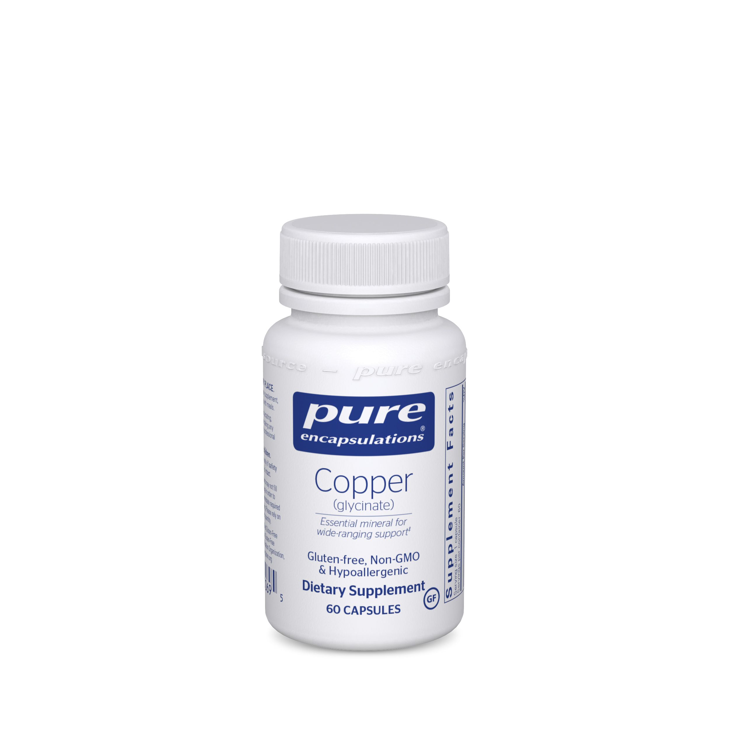 Pure Encapsulations - Copper (Glycinate) - 60 Capsules