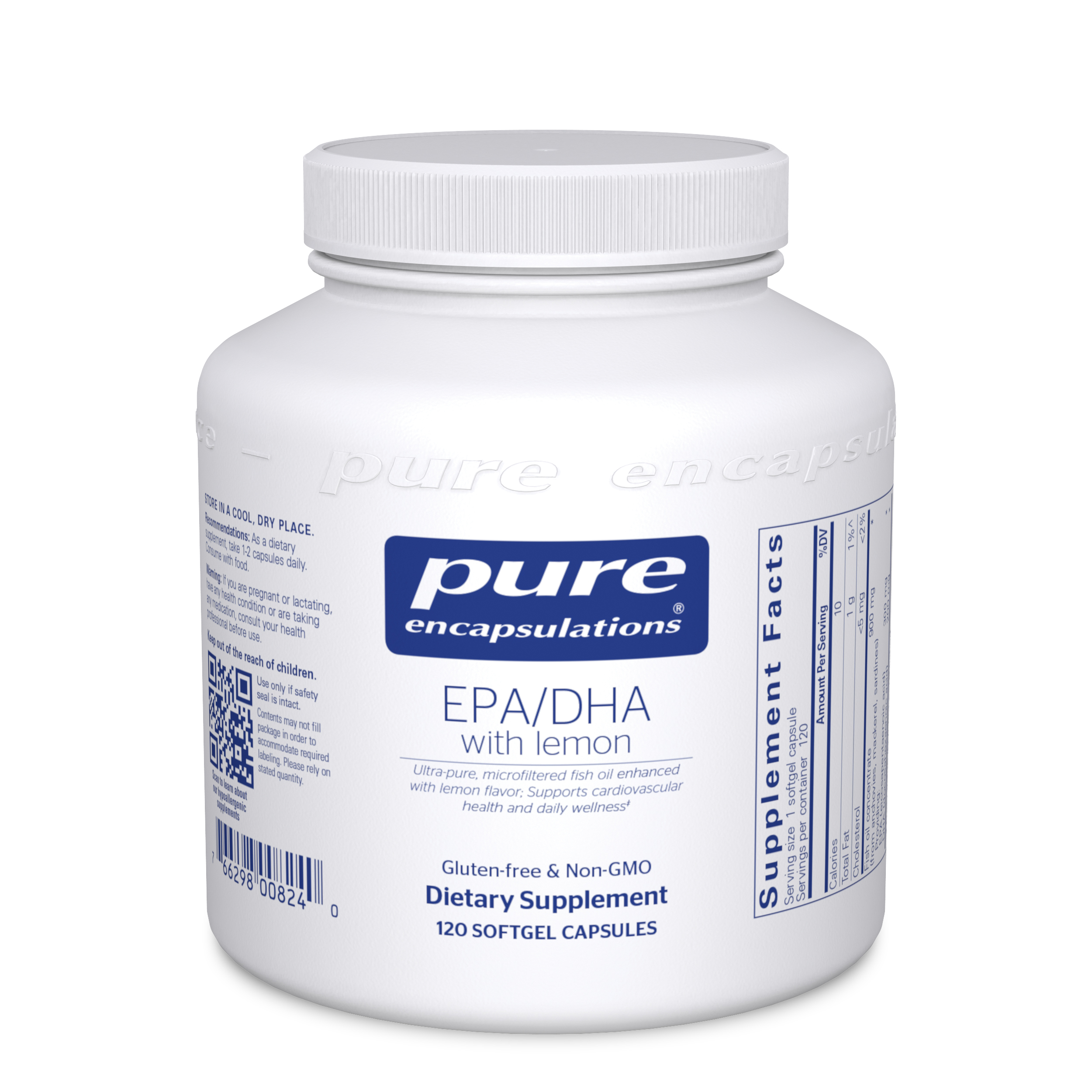Pure Encapsulations - EPA/DHA with Lemon - 120 Softgel Capsules