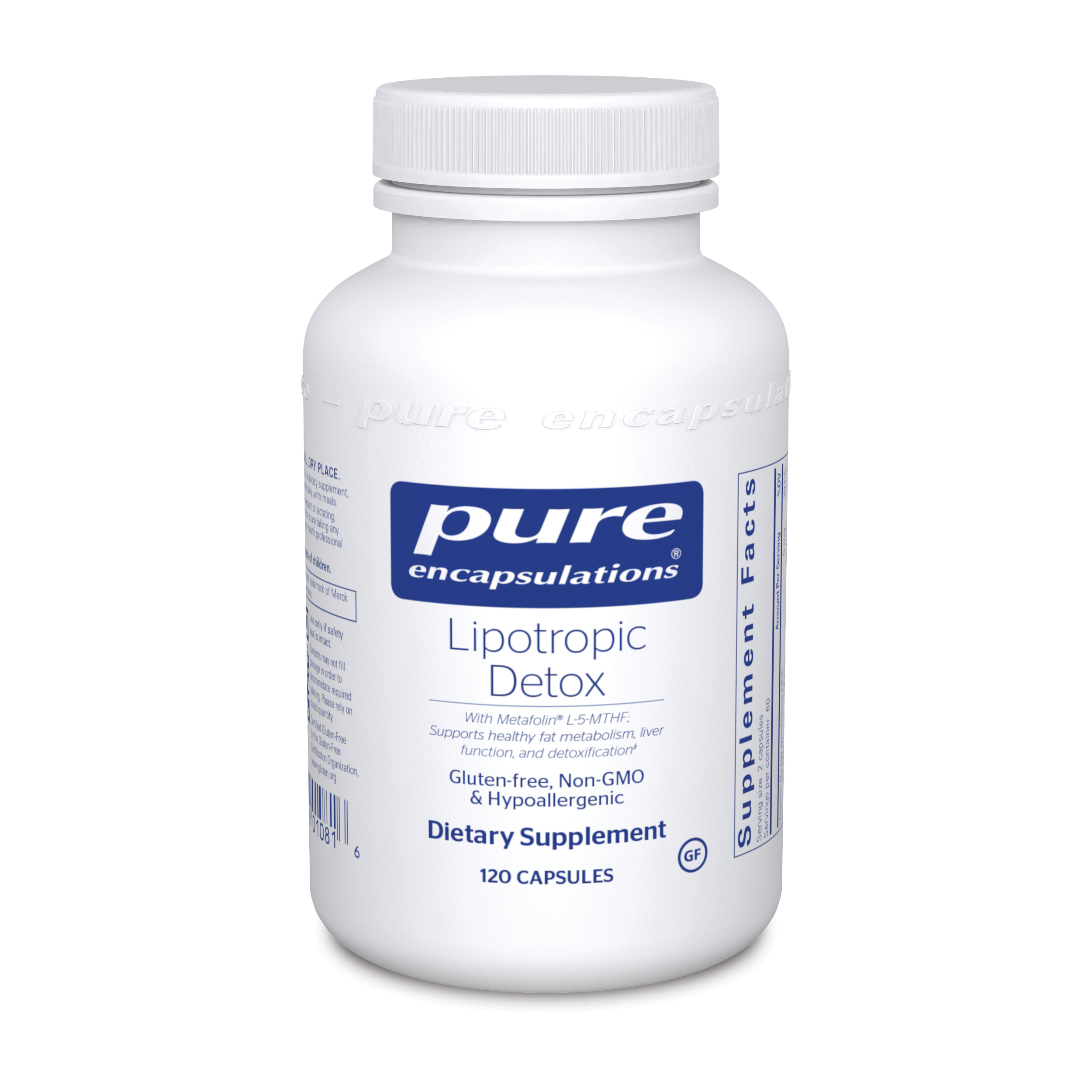 Pure Encapsulations - Lipotropic Detox - 120 Capsules