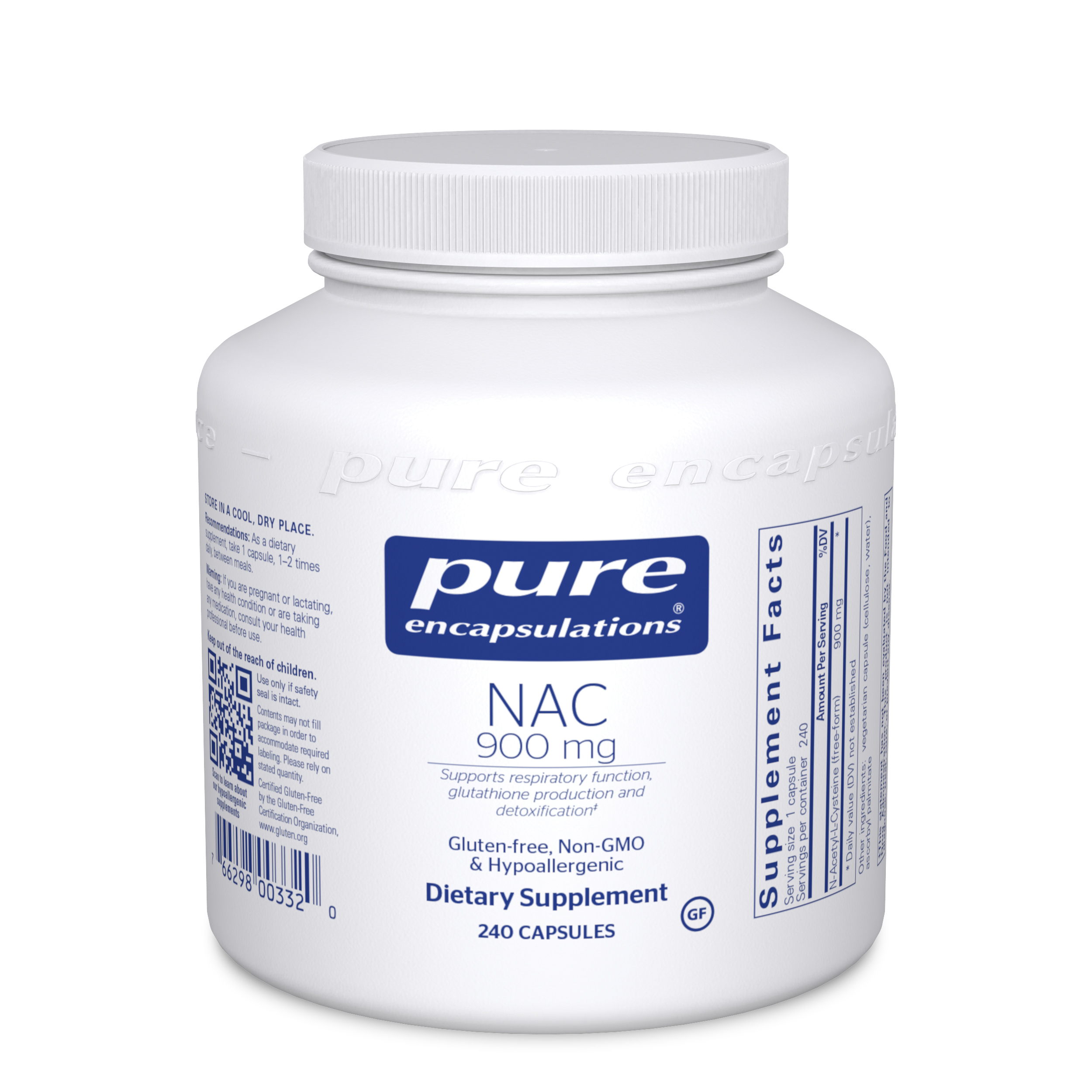 Pure Encapsulations - NAC (N-Acetyl-l-Cysteine) 900 mg - 240 Capsules