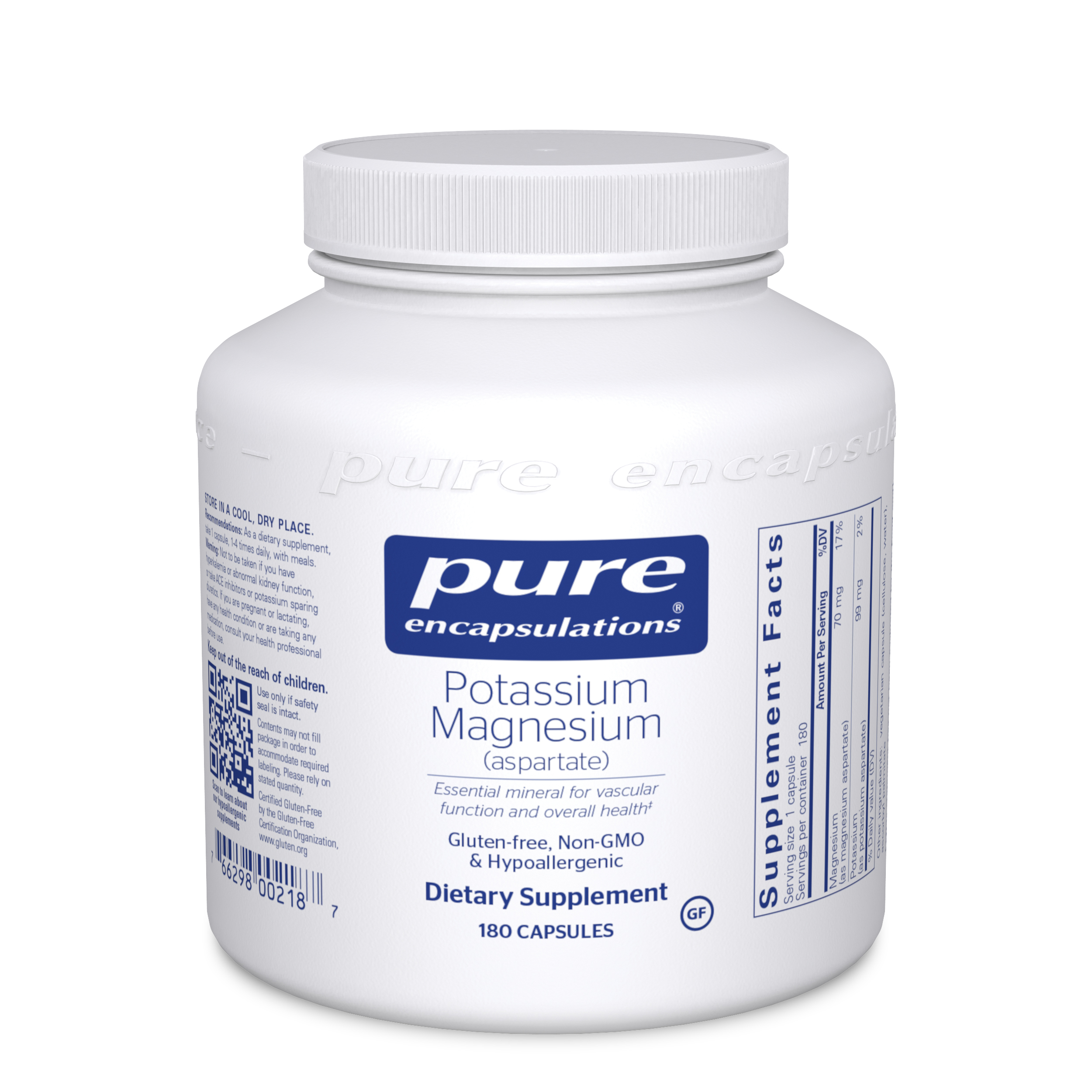 Pure Encapsulations - Potassium Magnesium (Aspartate) - 180 Capsules
