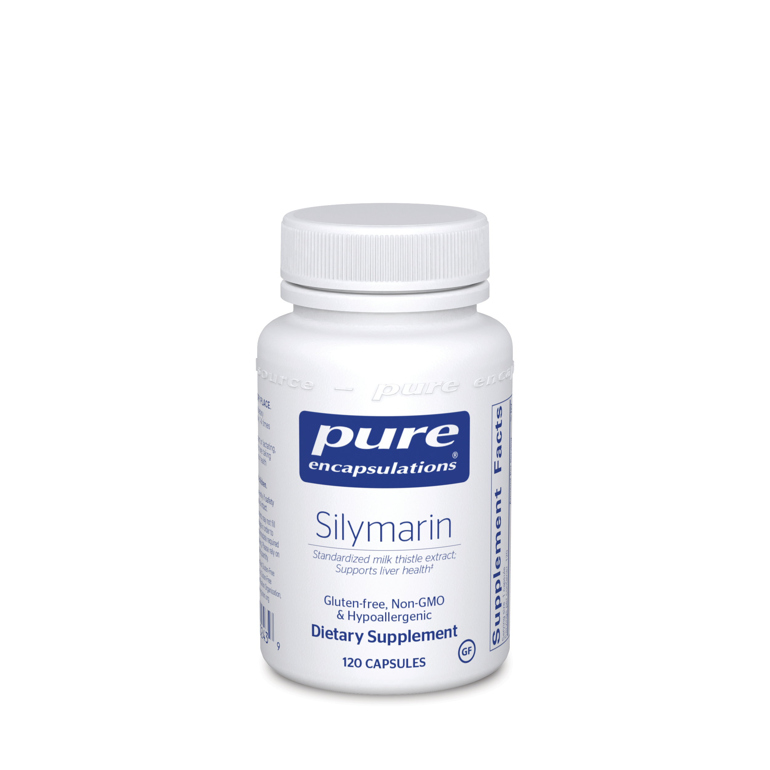 Pure Encapsulations - Silymarin (Milk Thistle Extract) - 120 Capsules