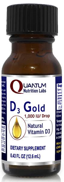 Quantum Nutrition Labs - D3 Gold - 0.43 fl. oz (12.6 ml)