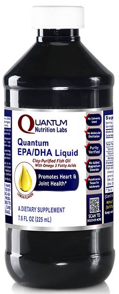 Quantum Nutrition Labs - Quantum EPA/DHA Liquid, Lemon Flavor - 8 fl.