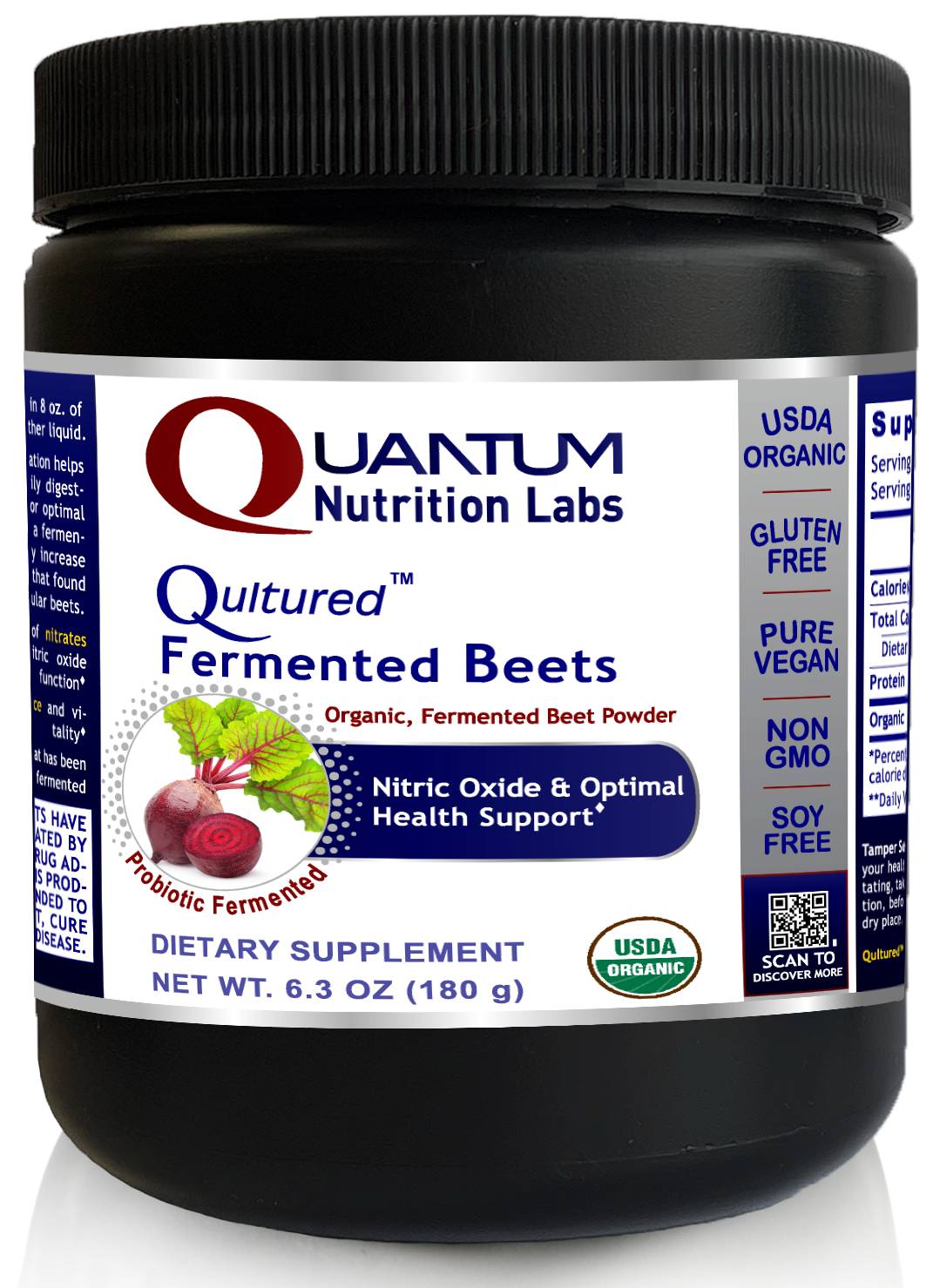 Quantum Nutrition Labs - Qultured Fermented Beets - 6.3 oz (180