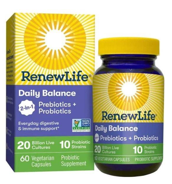 ReNew Life - Daily Balance 2-in-1 Prebiotics + Probiotics, 20 Billion