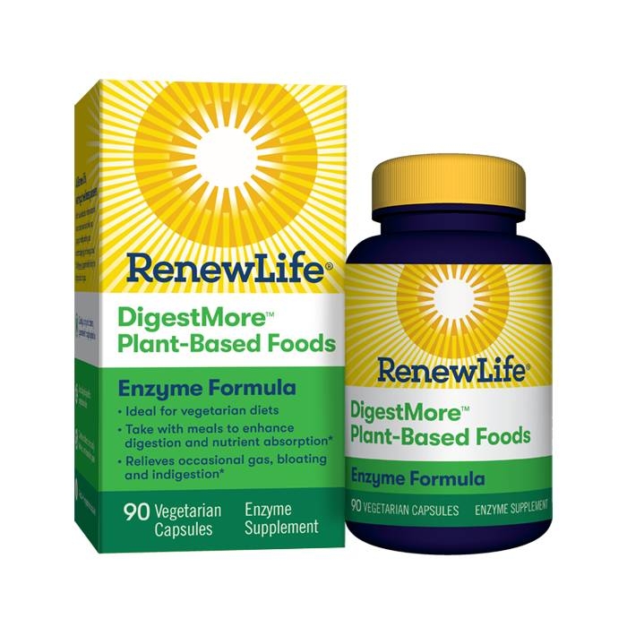 ReNew Life - DigestMore Plant-Based Foods, Enzyme Formula - 90
