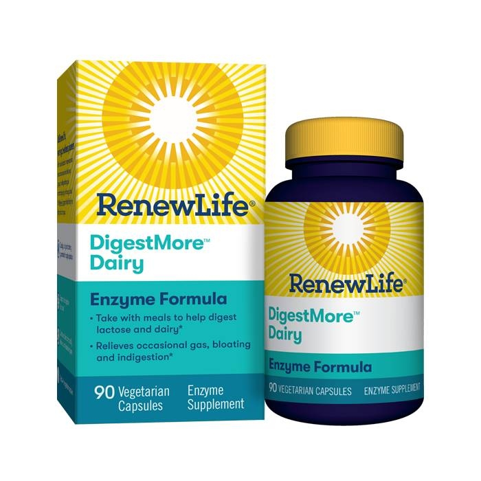 ReNew Life - DigestMore Dairy - 90 Vegetarian Capsules