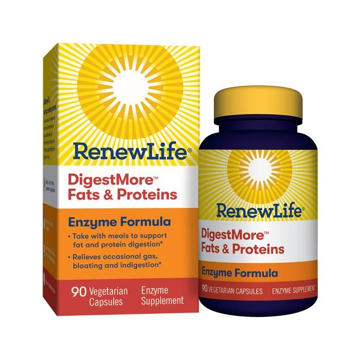 ReNew Life - DigestMore Fats & Proteins - 90 Vegetarian Capsules