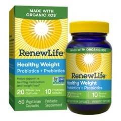 ReNew Life - Healthy Weight Probiotics + Prebiotics - 60 Vegetarian