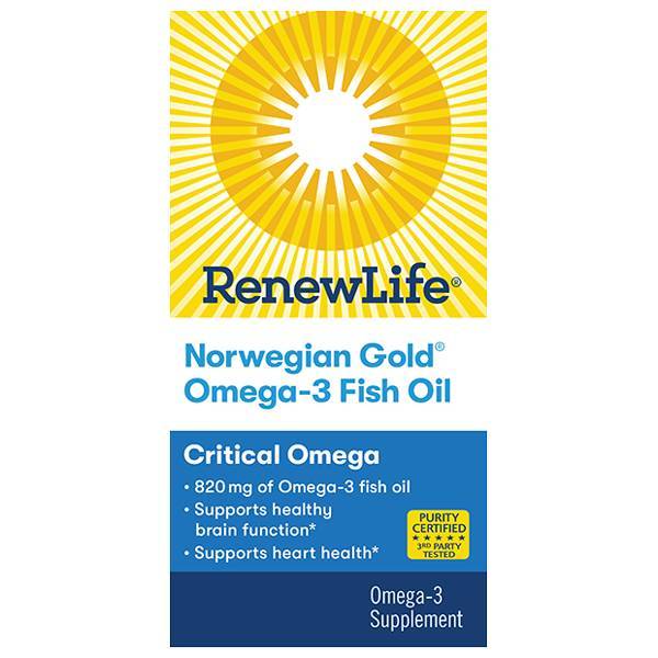 ReNew Life - Norwegian Gold Omega-3 Fish Oil Critical Omega, Natural