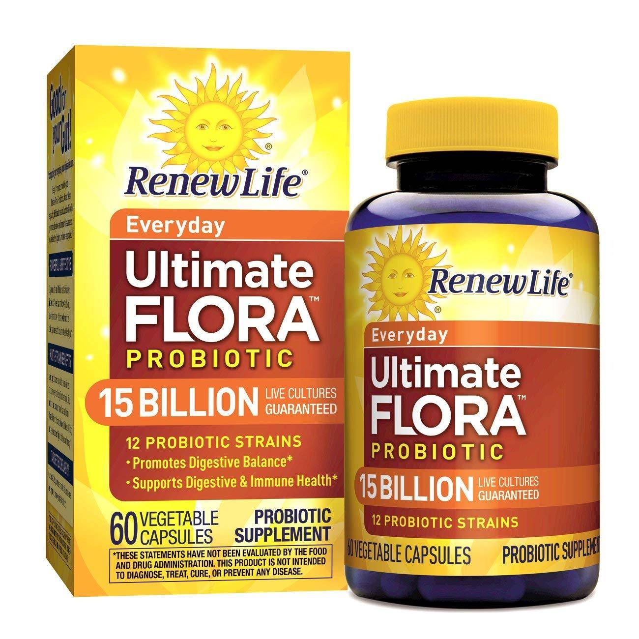 ReNew Life - Ultimate Flora Everyday Probiotic 15 Billion CFU - 60