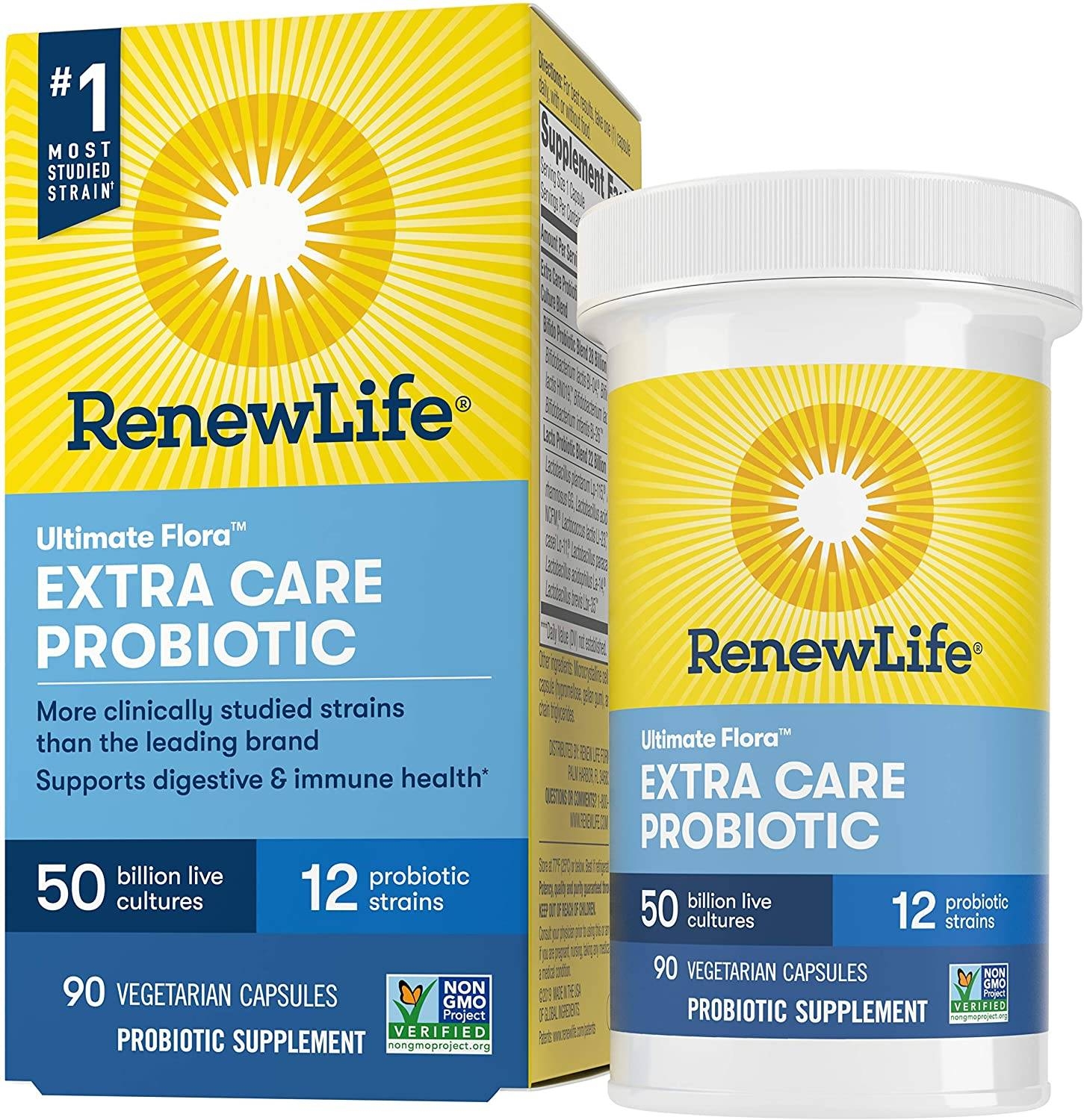 ReNew Life - Ultimate Flora Extra Care Probiotic 50 Billion CFU - 90