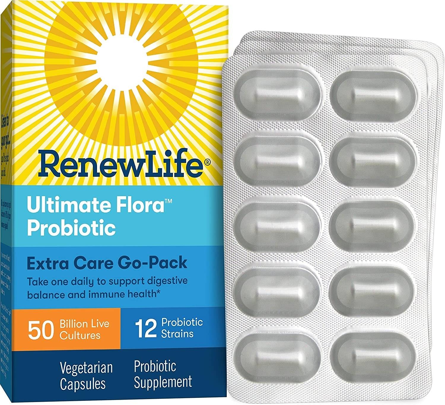 ReNew Life - Ultimate Flora Extra Care Probiotic Go-Pack 50 Billion
