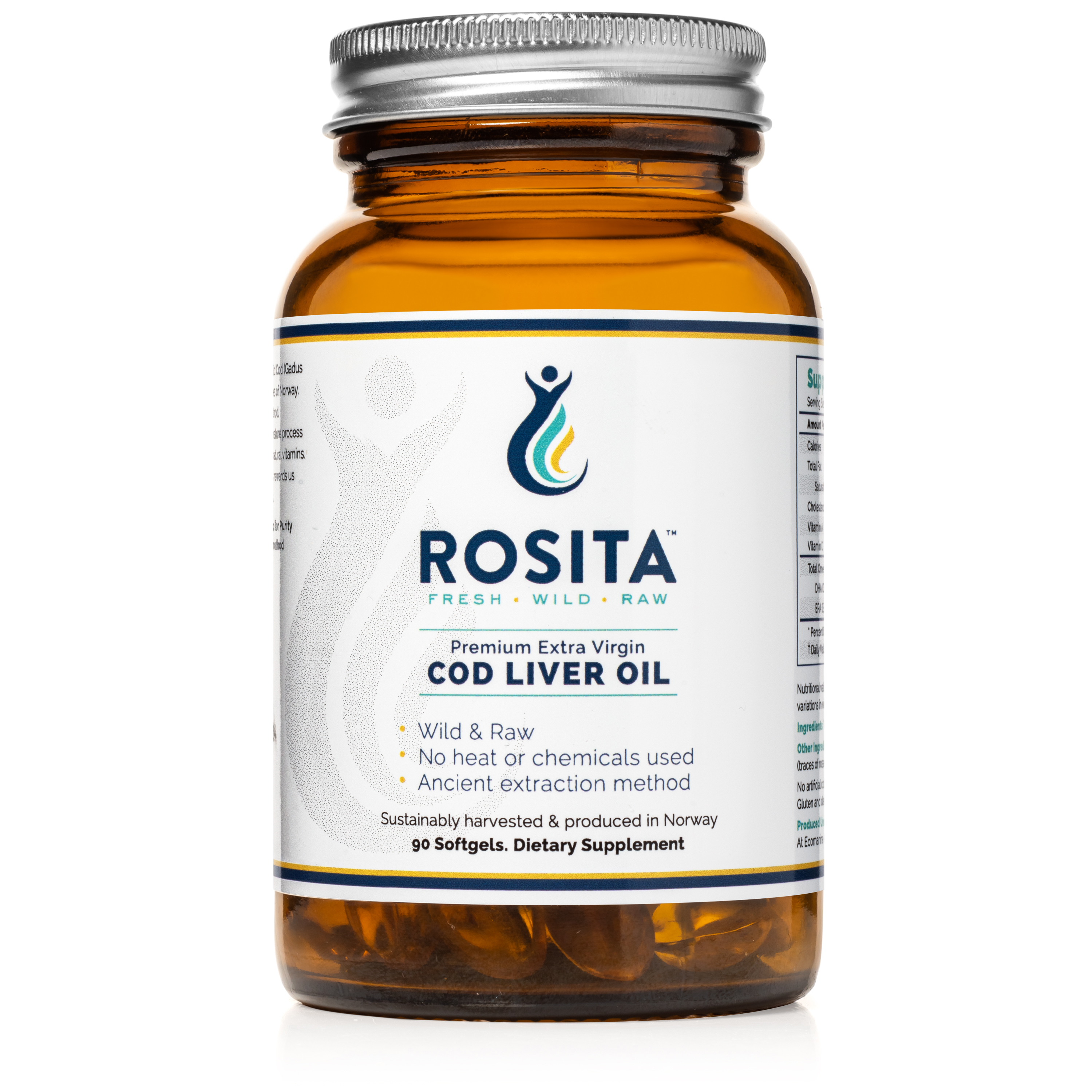 Rosita - Extra Virgin Cod Liver Oil - 90 Softgels