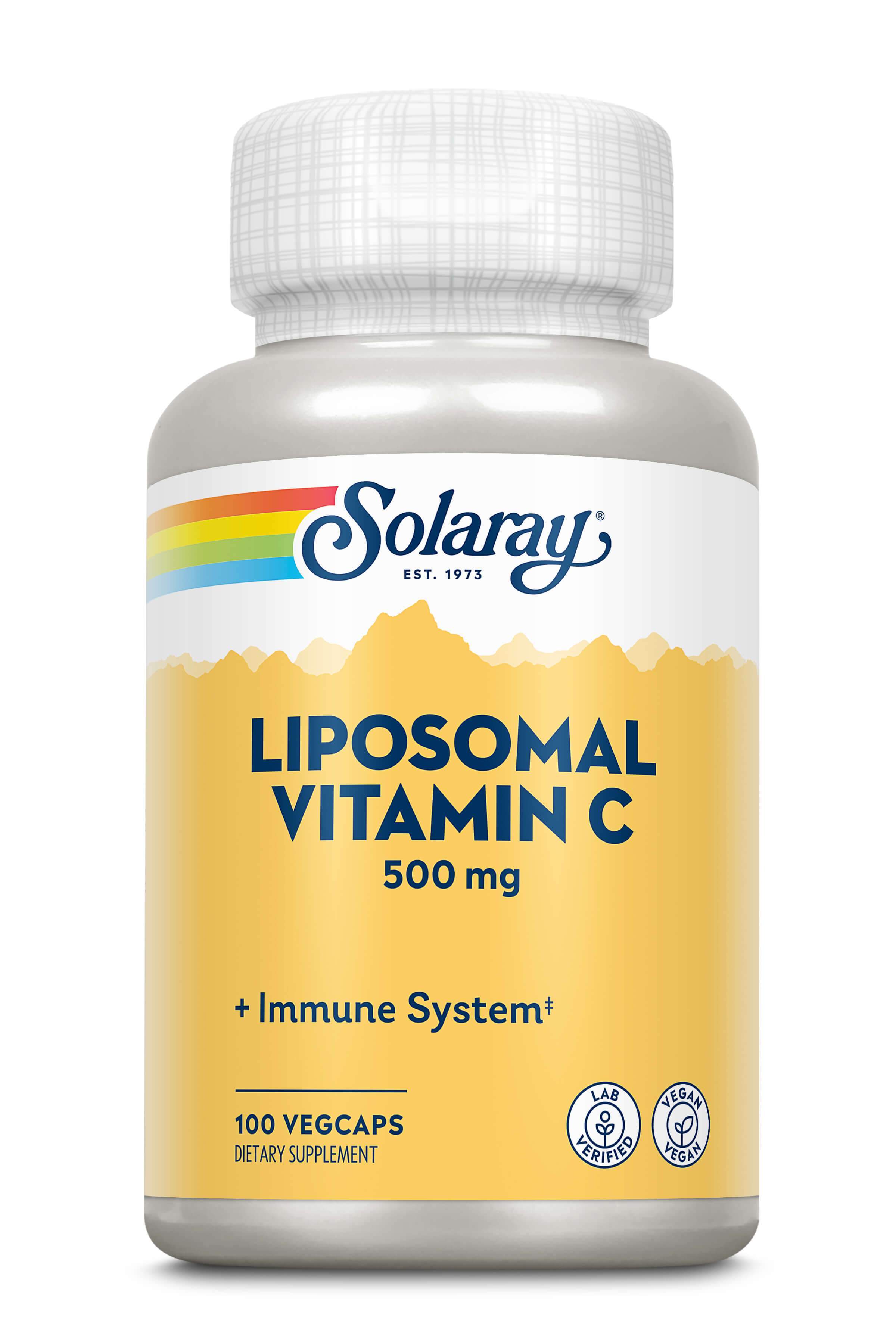 Solaray - Lipsomal Vitamin C 500 mg - 100 VegCaps