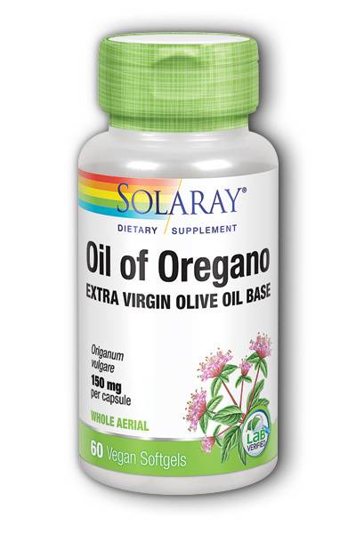 Solaray - Oil of Oregano 150 mg - 60 Vegan Softgels
