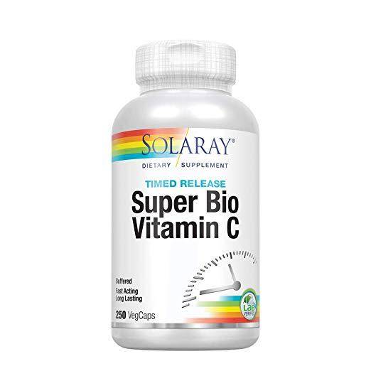 Solaray - Timed Release Super Bio Vitamin C - 250 VegCaps