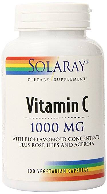 Solaray - Vitamin C with Rose Hips, Acerola & Bioflavonoids 1000 mg -