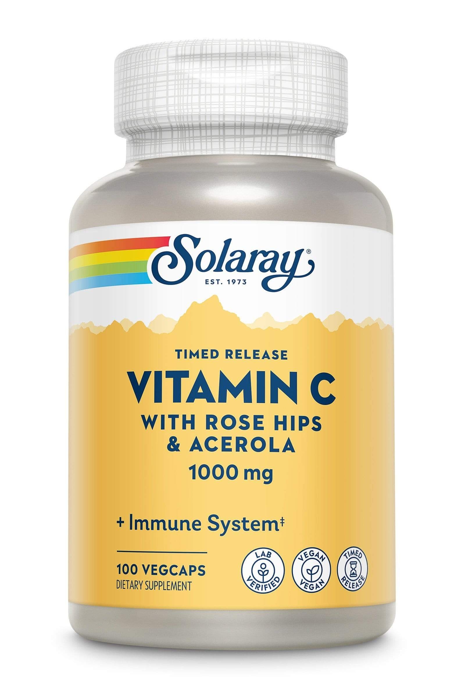 Solaray - Vitamin C 1000 mg (Timed Release) - 100 VegCaps
