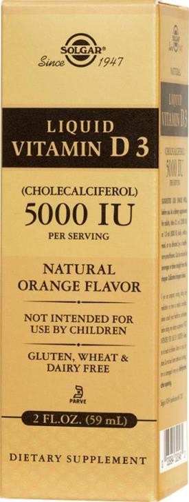 Solgar Vitamin and Herb - Liquid Vitamin D3 (Cholecalciferol) Natural