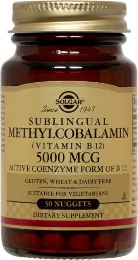 Solgar Vitamin and Herb - Methylcobalamin (Vitamin B12) 5000 mcg,