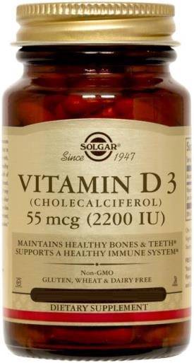 Solgar Vitamin and Herb - Vitamin D3 (Cholecalciferol) 55 mcg (2200