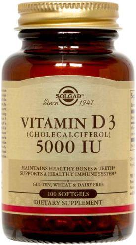 Solgar Vitamin and Herb - Vitamin D3 (Cholecalciferol) 125 mcg (5000