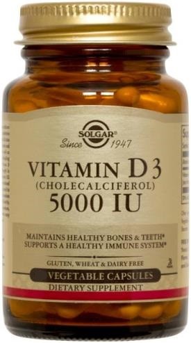 Solgar Vitamin and Herb - Vitamin D3 (Cholecalcifederol) 5000 IU - 120