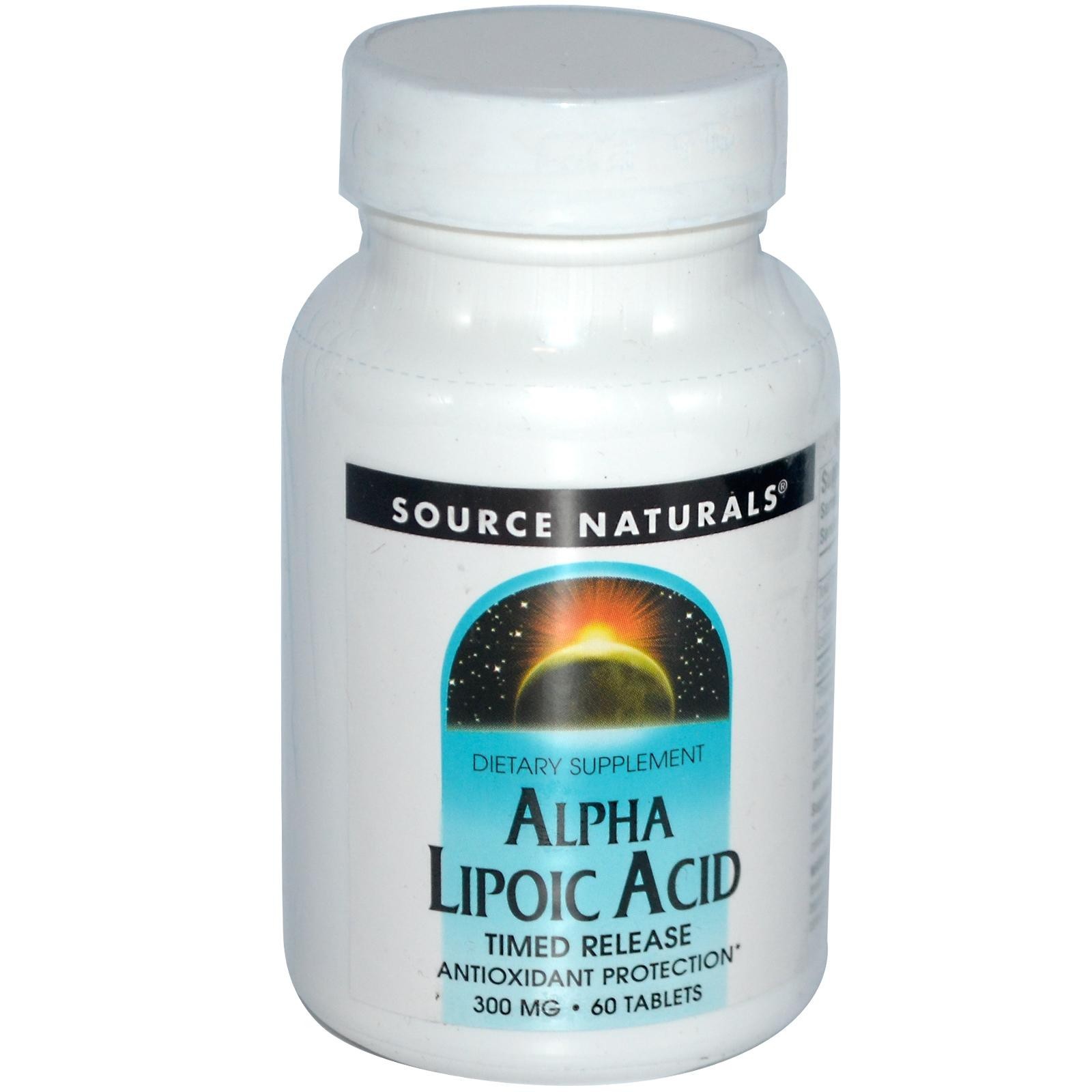 Source Naturals - Alpha-Lipoic Acid 300 mg T/R - 60 Tablets