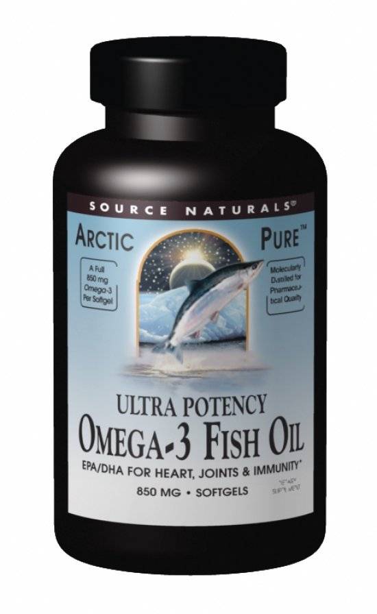 Source Naturals - ArcticPure Ultra Potency Omega-3 Fish Oil 850 mg -