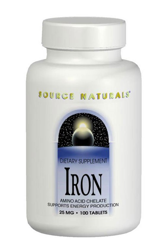 Source Naturals - Iron Chelate 25 mg - 250 Tablets