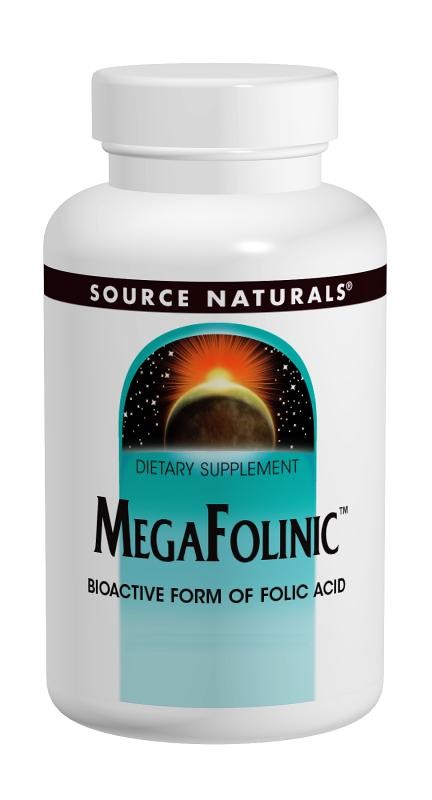 Source Naturals - MegaFolinic 800 mcg - 60 Tablets