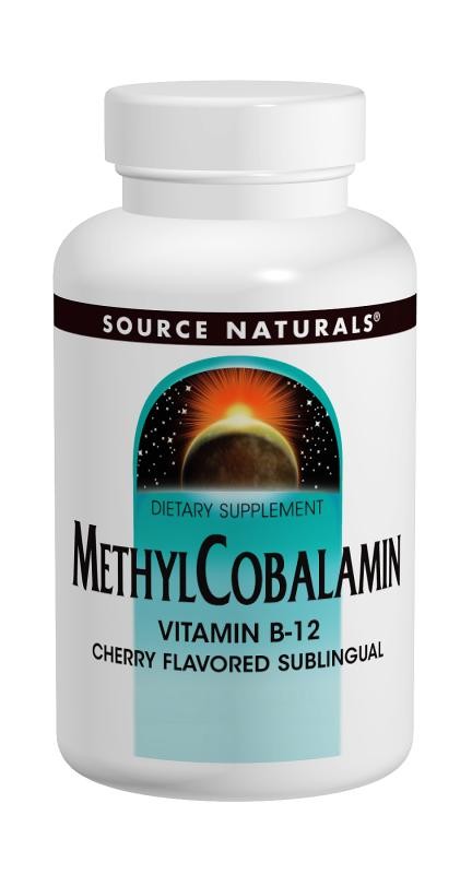 Source Naturals - MethylCobalamin (Vitamin B-12) 1 mg, Cherry Flavored