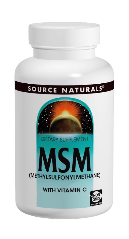 Source Naturals - MSM (Methylsulfonylmethane) 1,000 mg - 60 Tablets