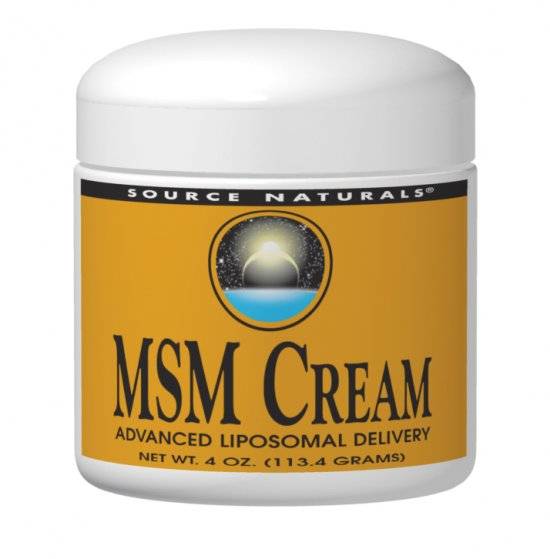 Source Naturals - MSM Cream - 4 oz (113.4 Grams)
