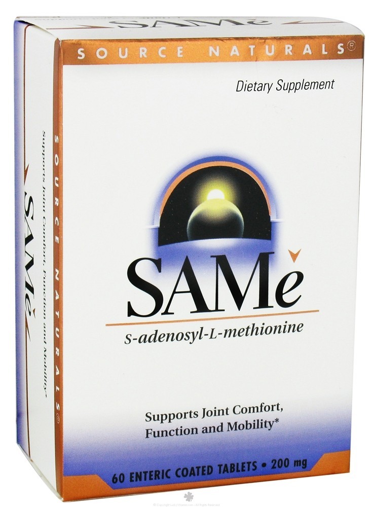 Source Naturals - SAMe 200 mg - 60 Tablets