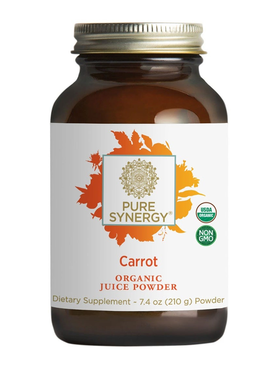 Pure Synergy - Organic Carrot Juice Powder - 7.4 oz (210 Grams)