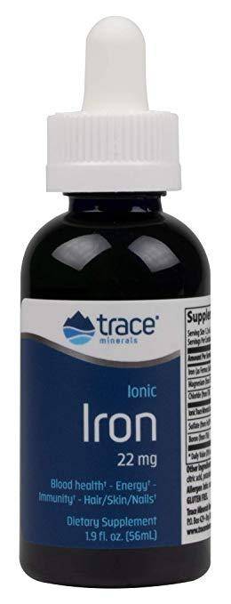 Trace Minerals Research - Liquid Ionic Iron 22 mg - 1.9 fl. oz (56 ml)