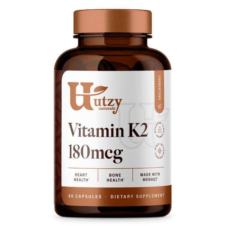 Utzy Naturals - Vitamin K2 180 mcg - 60 Capsules