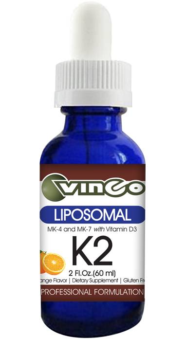 Vinco - Liposomal K2 Complex, Orange Flavor - 2 fl. oz (60 ml)