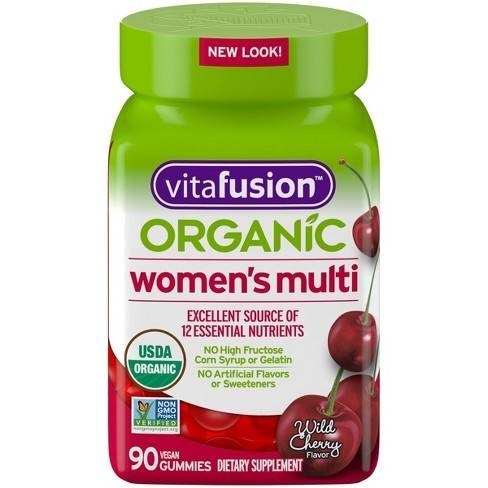 Vitafusion - Organic Women's Multi Gummy, Wild Cherry Flavor - 90