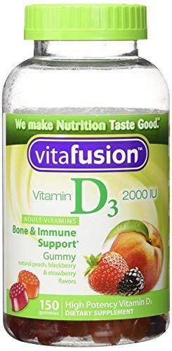 Vitafusion - Vitamin D3 Gummy 2000 IU, Assorted Flavors - 150 Gummies